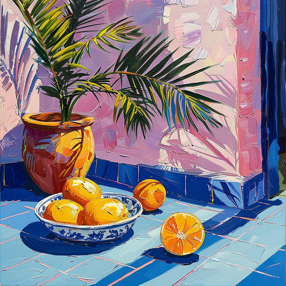 Oranges On A Table 1