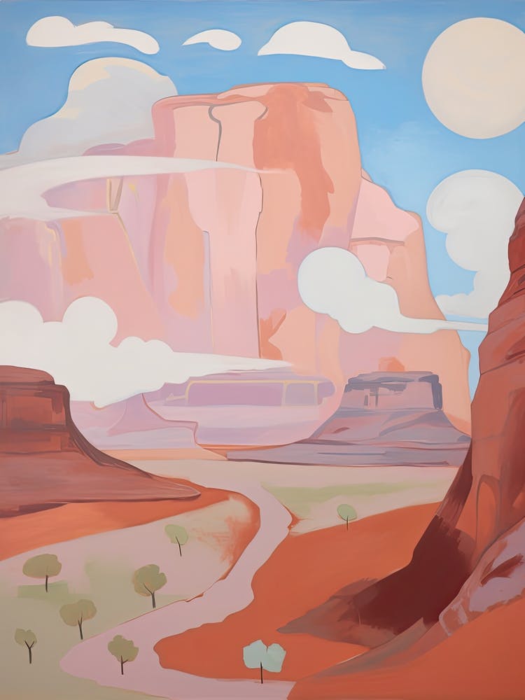 Colorado Plateau   North America (United States) Contemporary Abstract Illustration 2