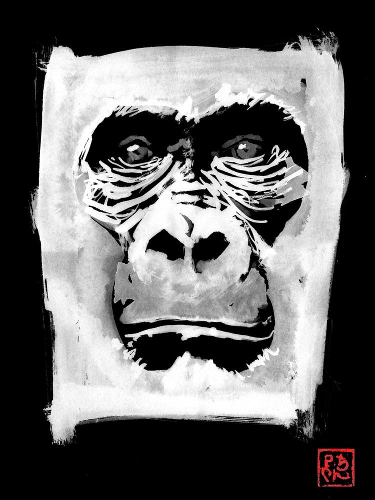 Gorialla Face in black