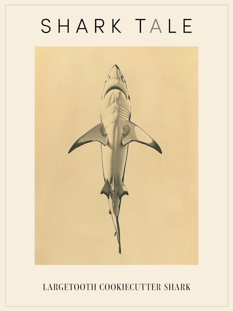 Mako Shark Vintage Illustration 1 Poster