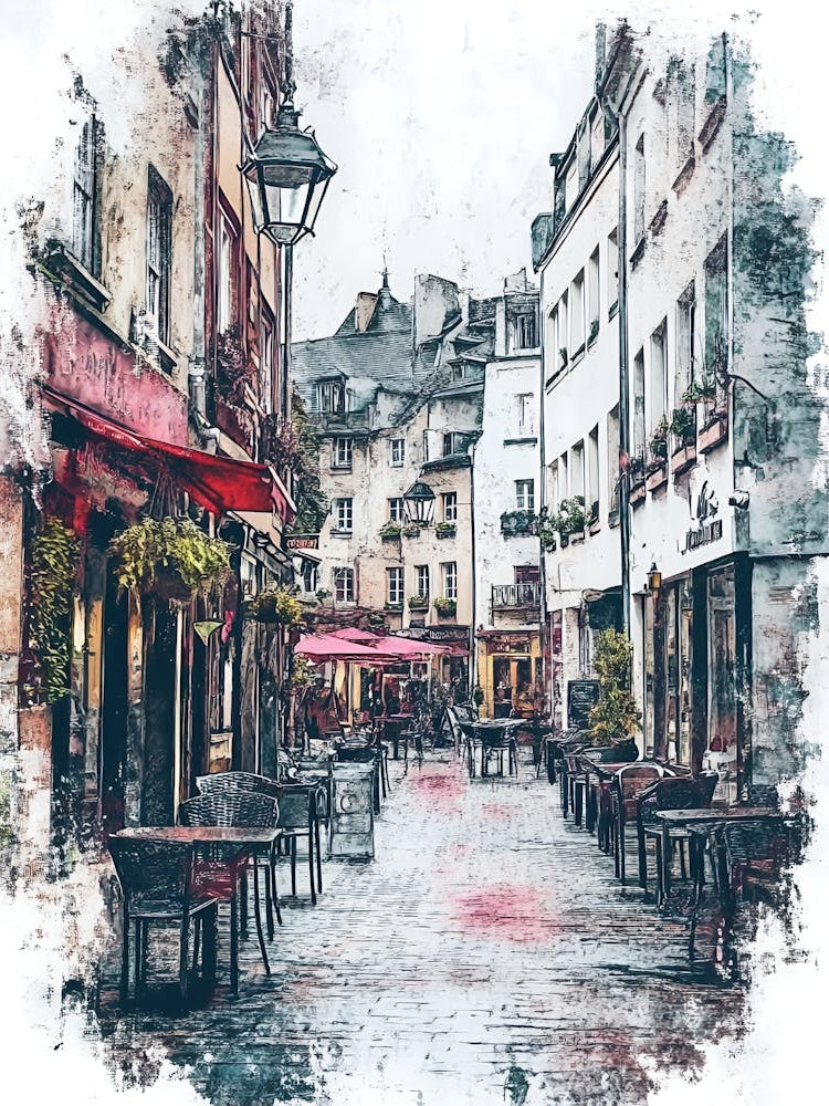 Paris Street Canvas Print