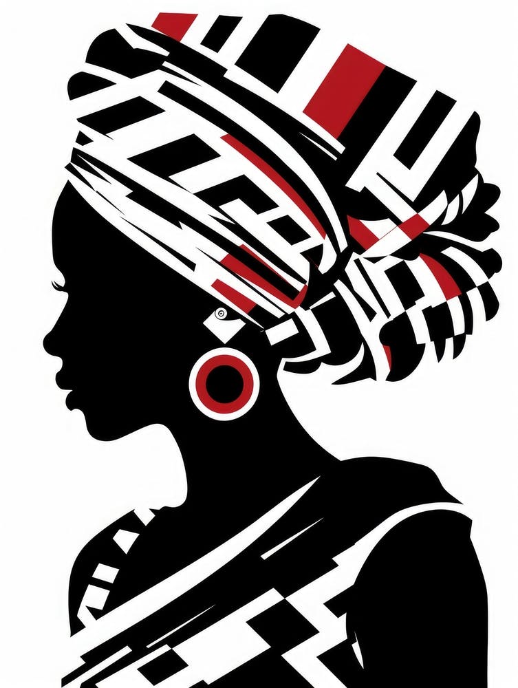 African Woman Silhouette