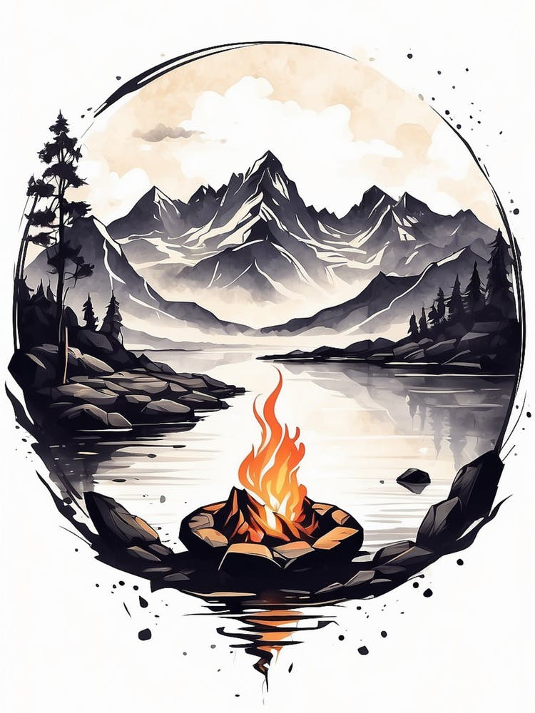 Campfire In The Mountains