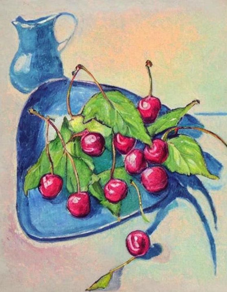 Sour Cherry Vintage Sketch Fruit