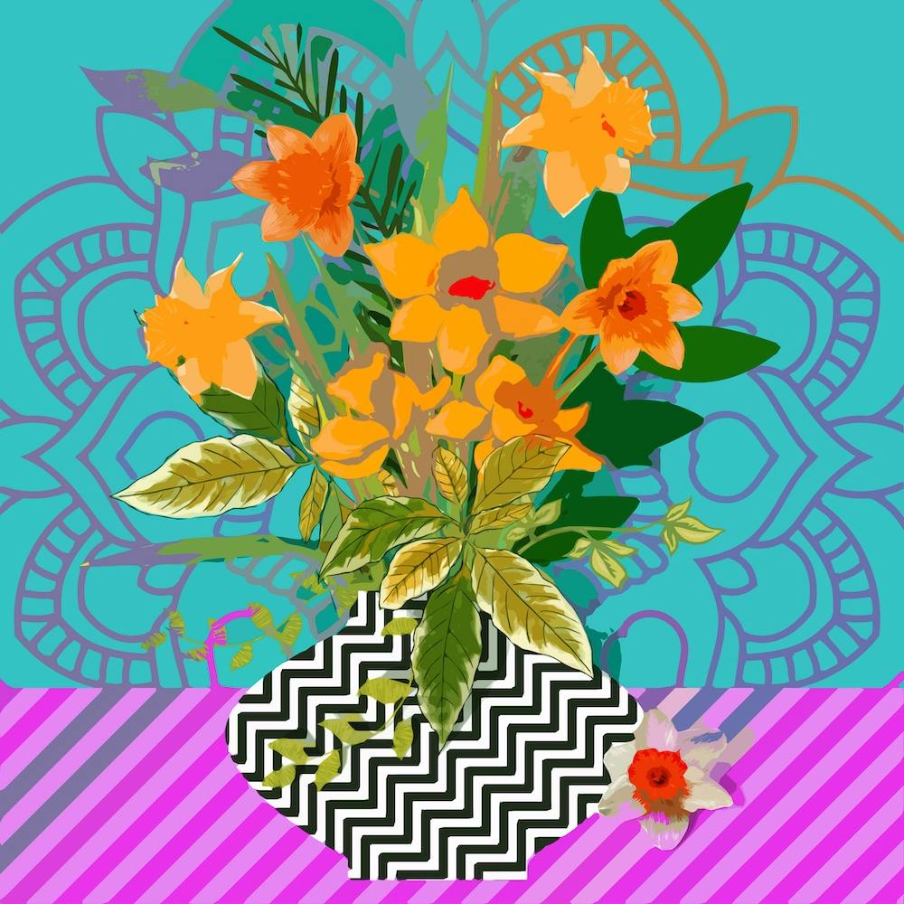 Daffodils in Vase 1