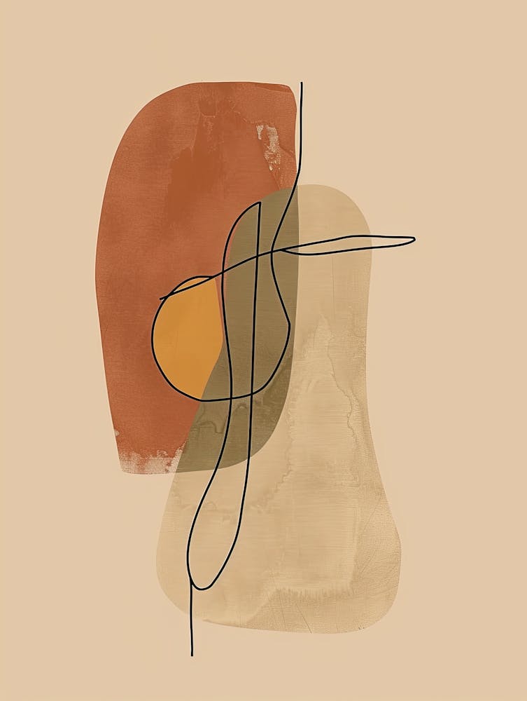 Phoenix Botanical Garden Boho Line Art