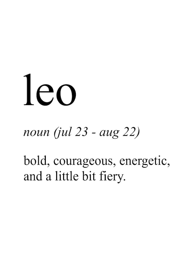 Leo Star Sign Definition Meaning
