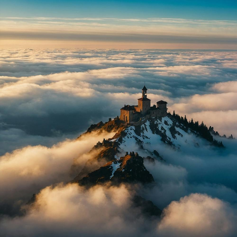 Sunrise Over The Clouds