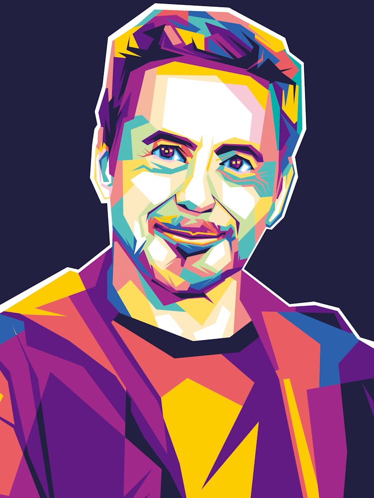 Tony Stark Wpap Popart