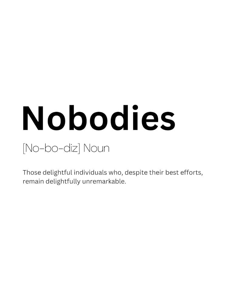 Nobodies Definition Meaning