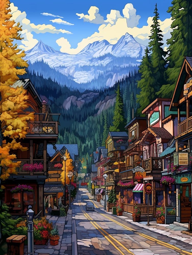 Leavenworth Washington Pointillism 8