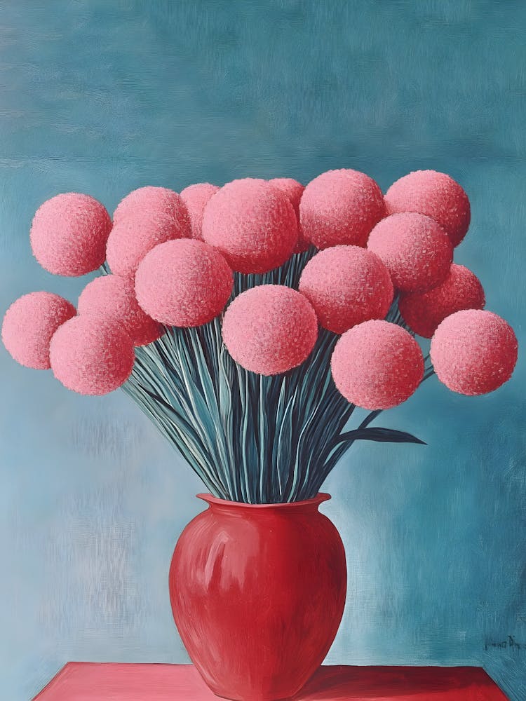 Pink Flowers In A Vase