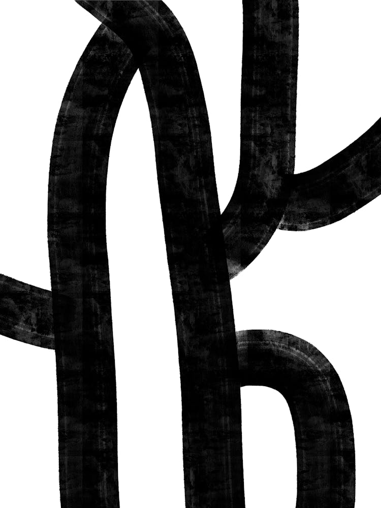 Abstract Black Lines 03