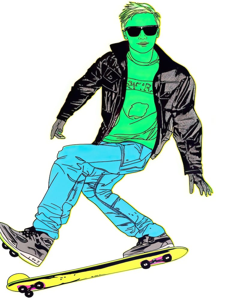 Skateboarding Pop Art 3