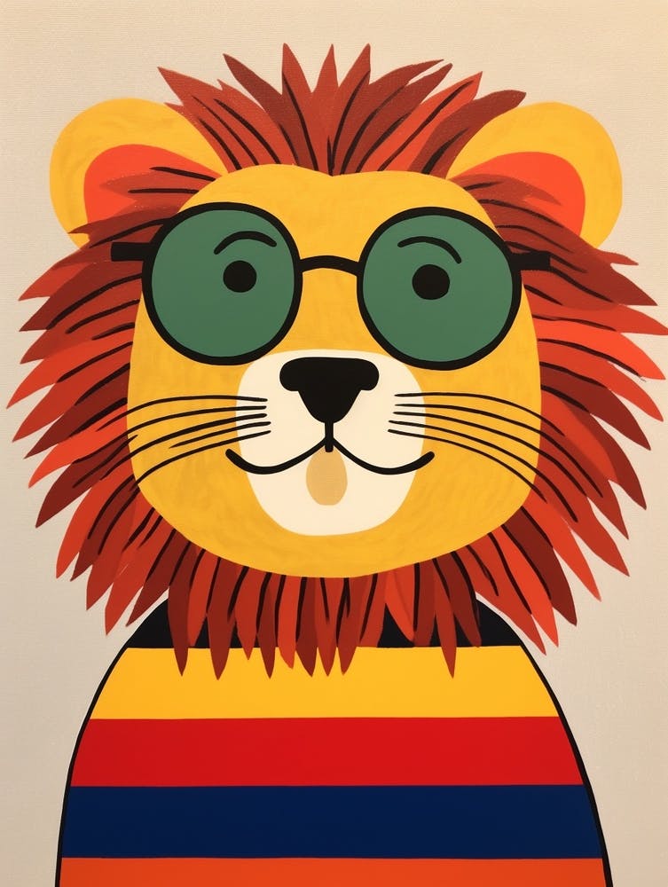 Little Lion 1 Wearing Sunglasses