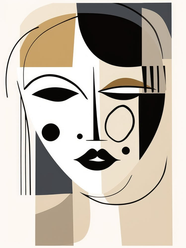Abstract Woman Canvas Print