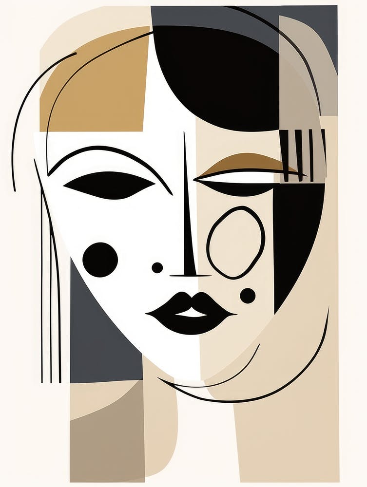 Abstract Woman Canvas Print