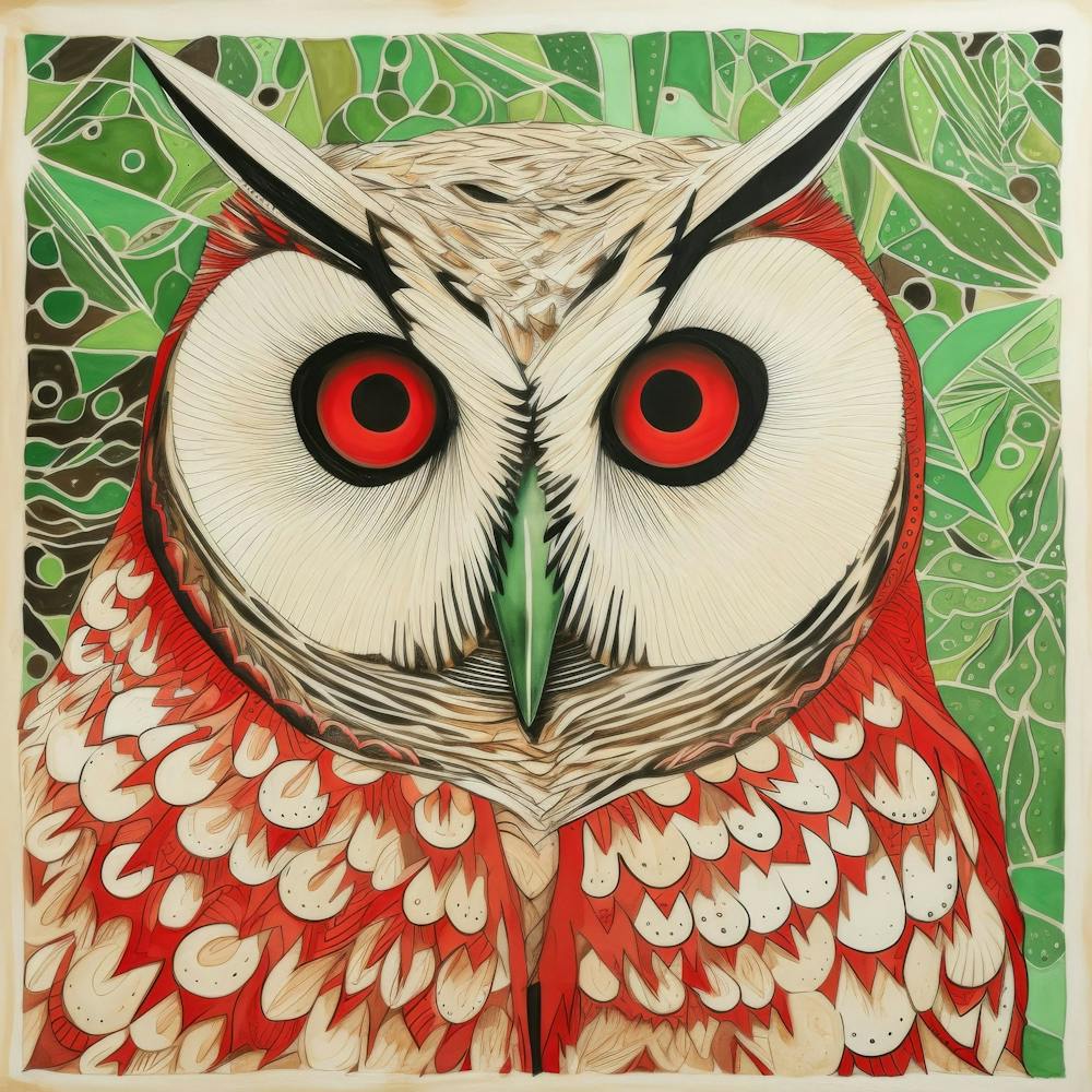 Abstract Snowy Owl 2