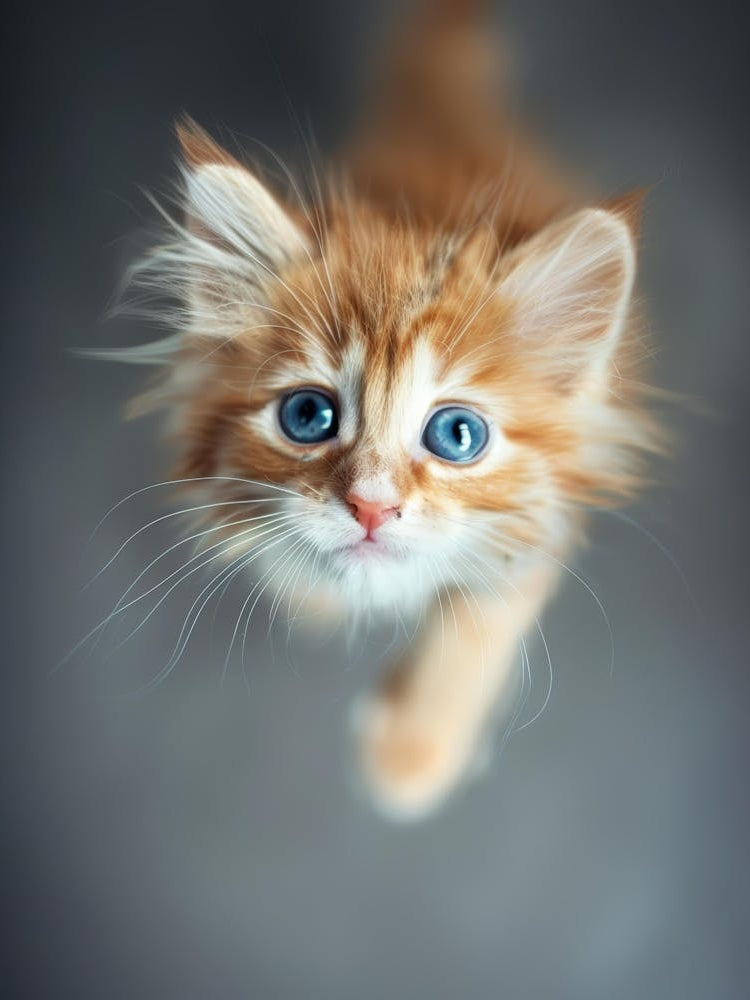 Kitten With Blue Eyes