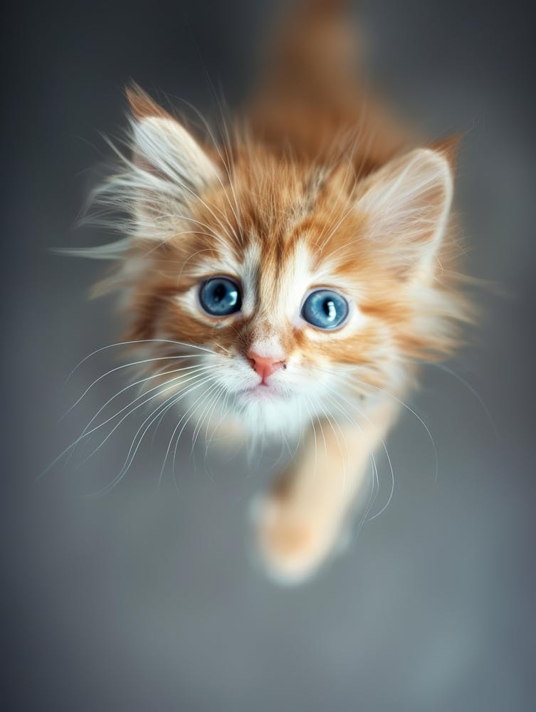 Kitten With Blue Eyes