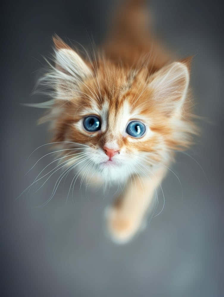 Kitten With Blue Eyes