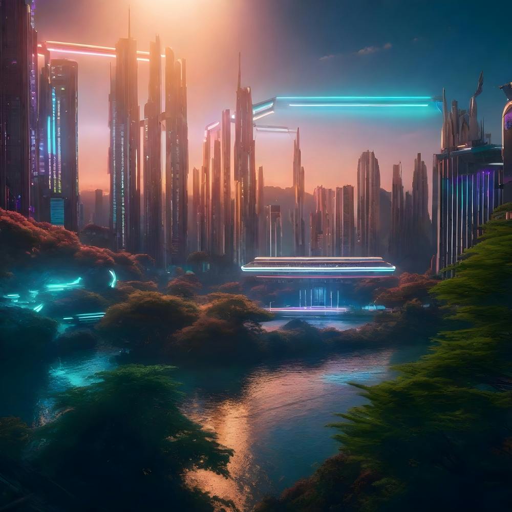 Symbiosis of Nature and Technology: A Futuristic Utopia