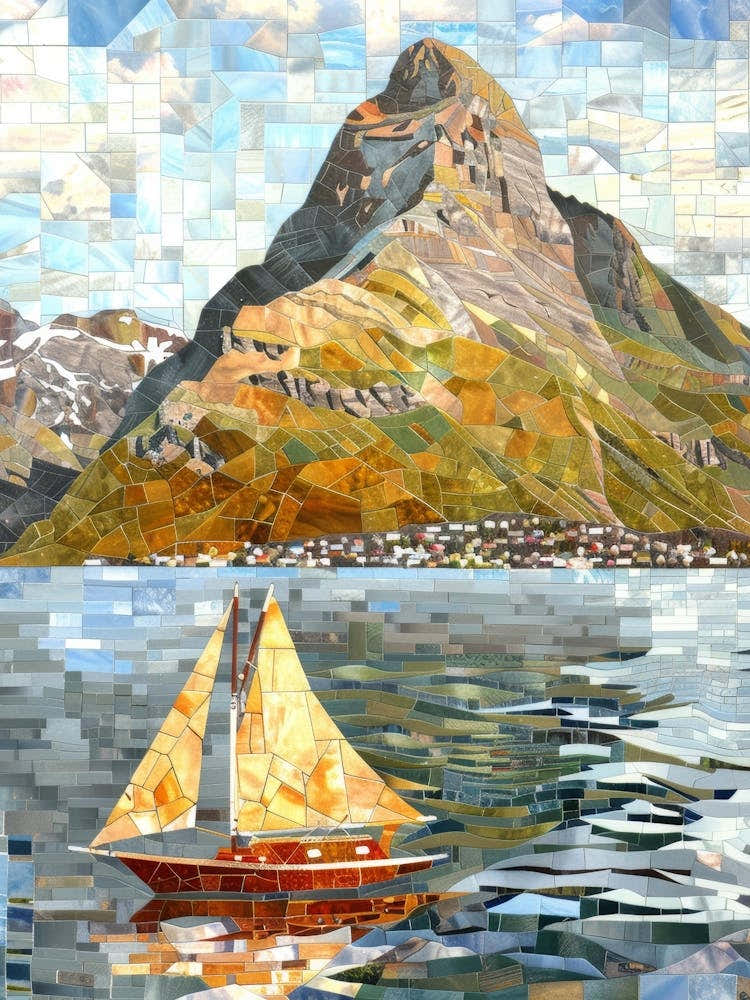 Sailboat In The Fjord