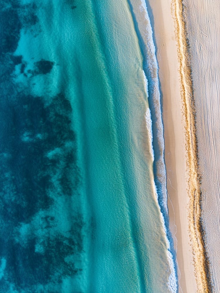 Luftaufnahme eines Strandes 33
