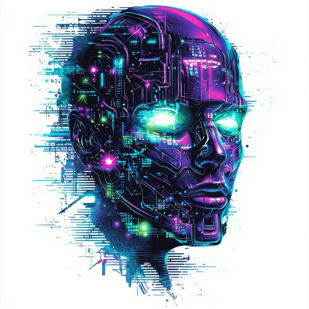 Cyborg.Generated AI. Wall 3