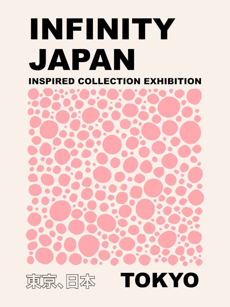 Dots Infinity Yayoi Inspired Pink