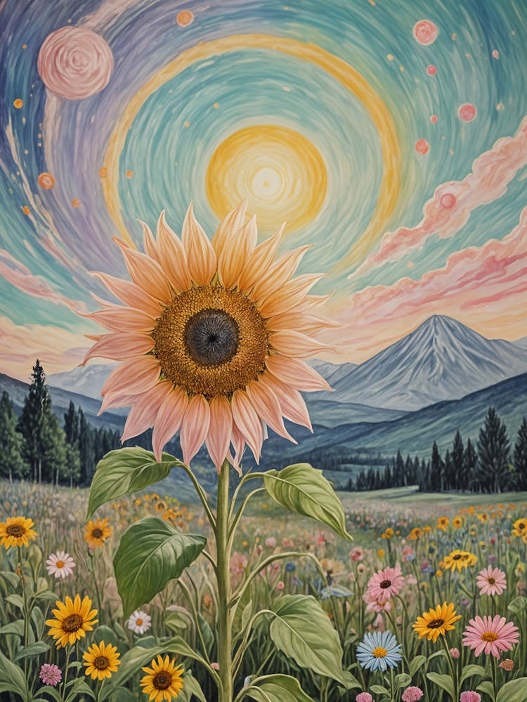 Whimsical Sunflower no1