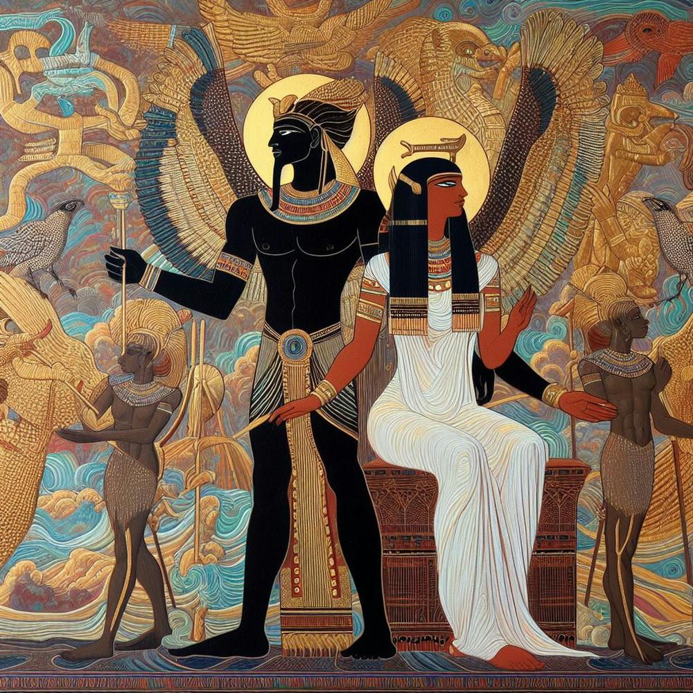 Egyptian King And Queen