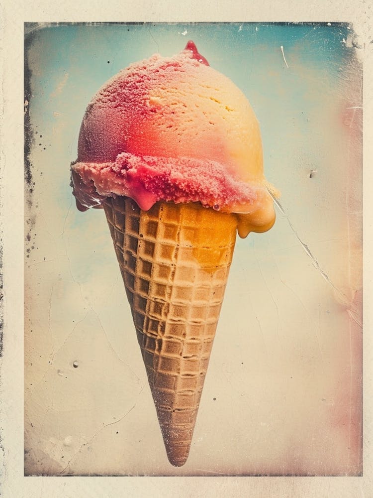 Retro Polaroid Ice Cream Inspired 4