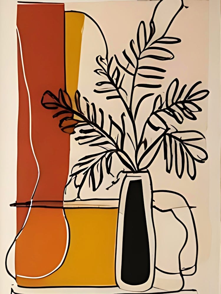 'Plant In Vase' 1