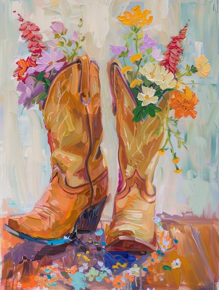 Cowboy Boots And Wildflowers 9