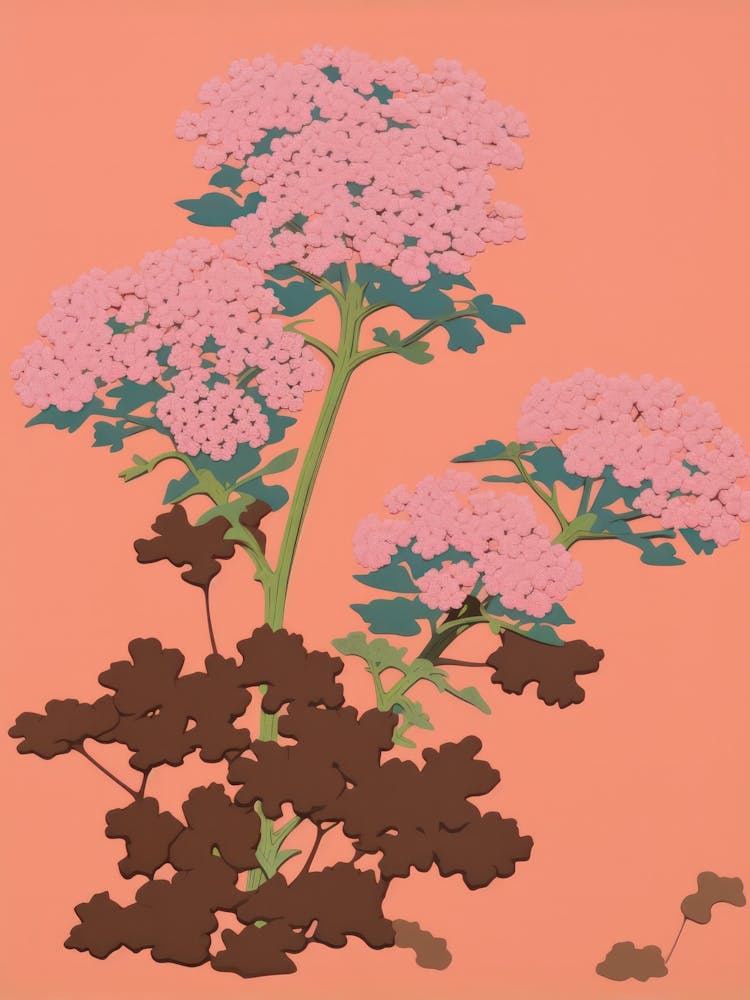 Statice Flower Big Bold Illustration 2