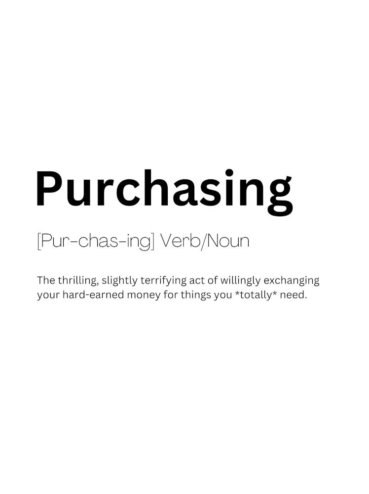 Purchasing Definition Meaning