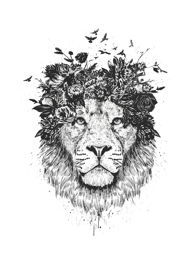 Floral Lion II