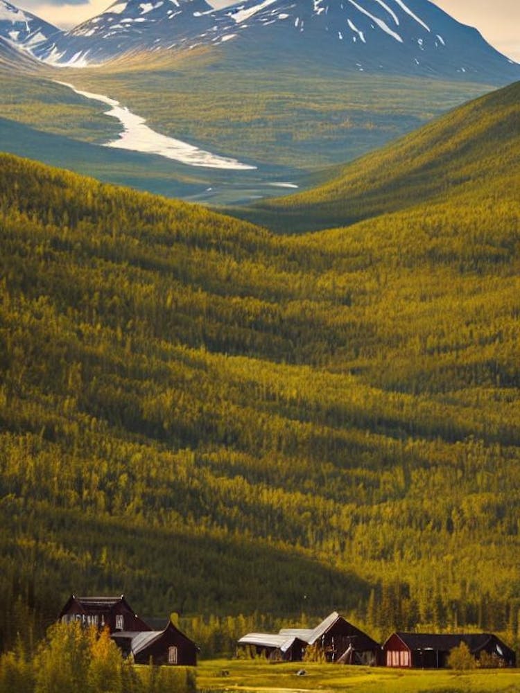 Abisko National Park 1 Sweden Vintage Poster