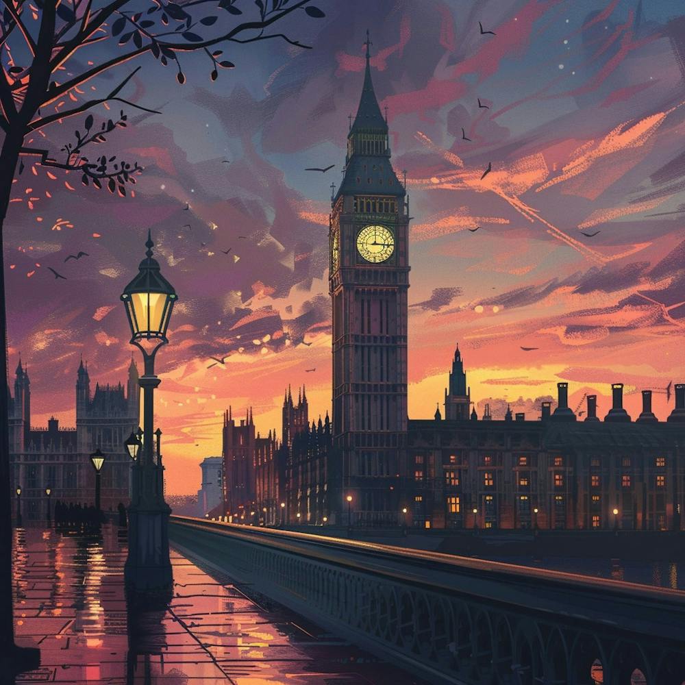 Sunset In London