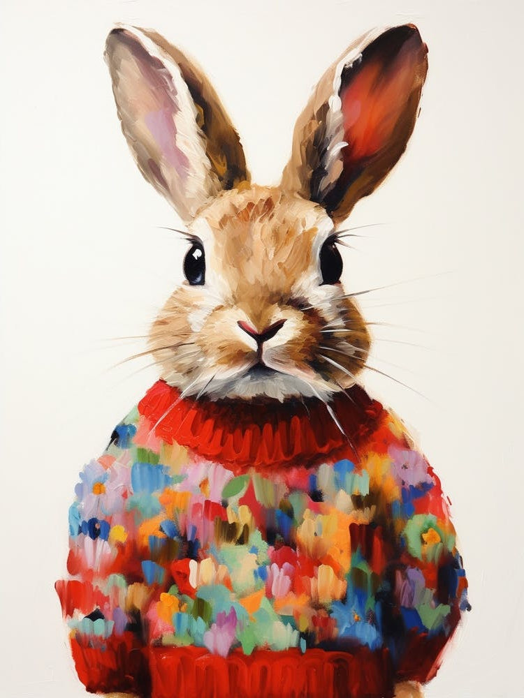 Baby Animal Wearing Sweater Rabbit 2