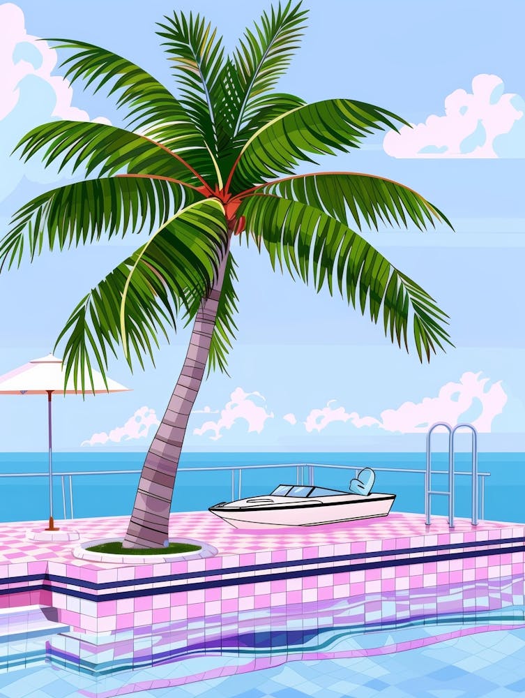 Palm Tree On The Beach 7