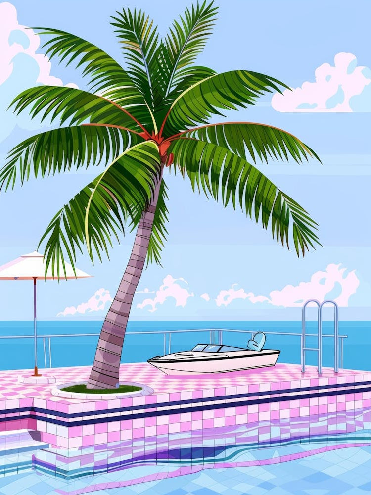 Palm Tree On The Beach 7