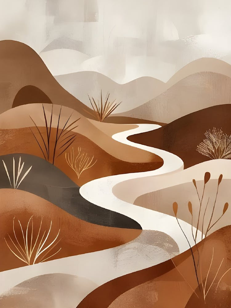 Desert Landscape Canvas Print 5