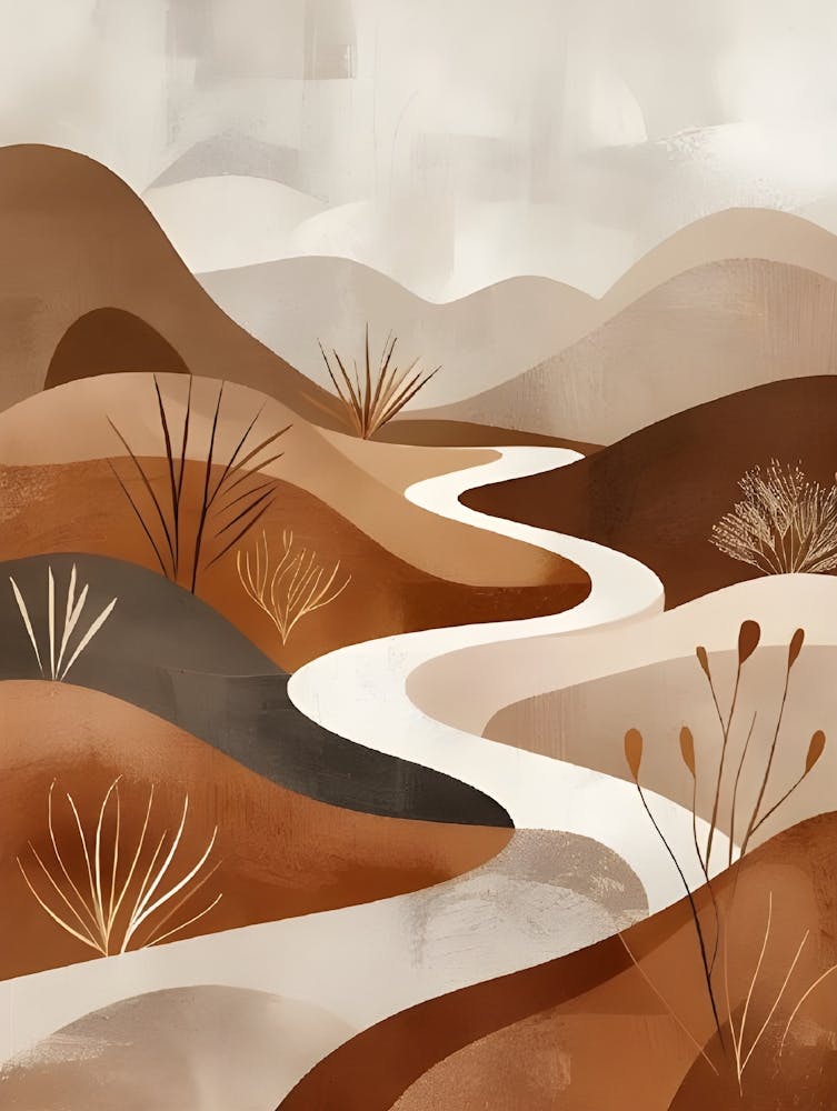 Desert Landscape Canvas Print 5