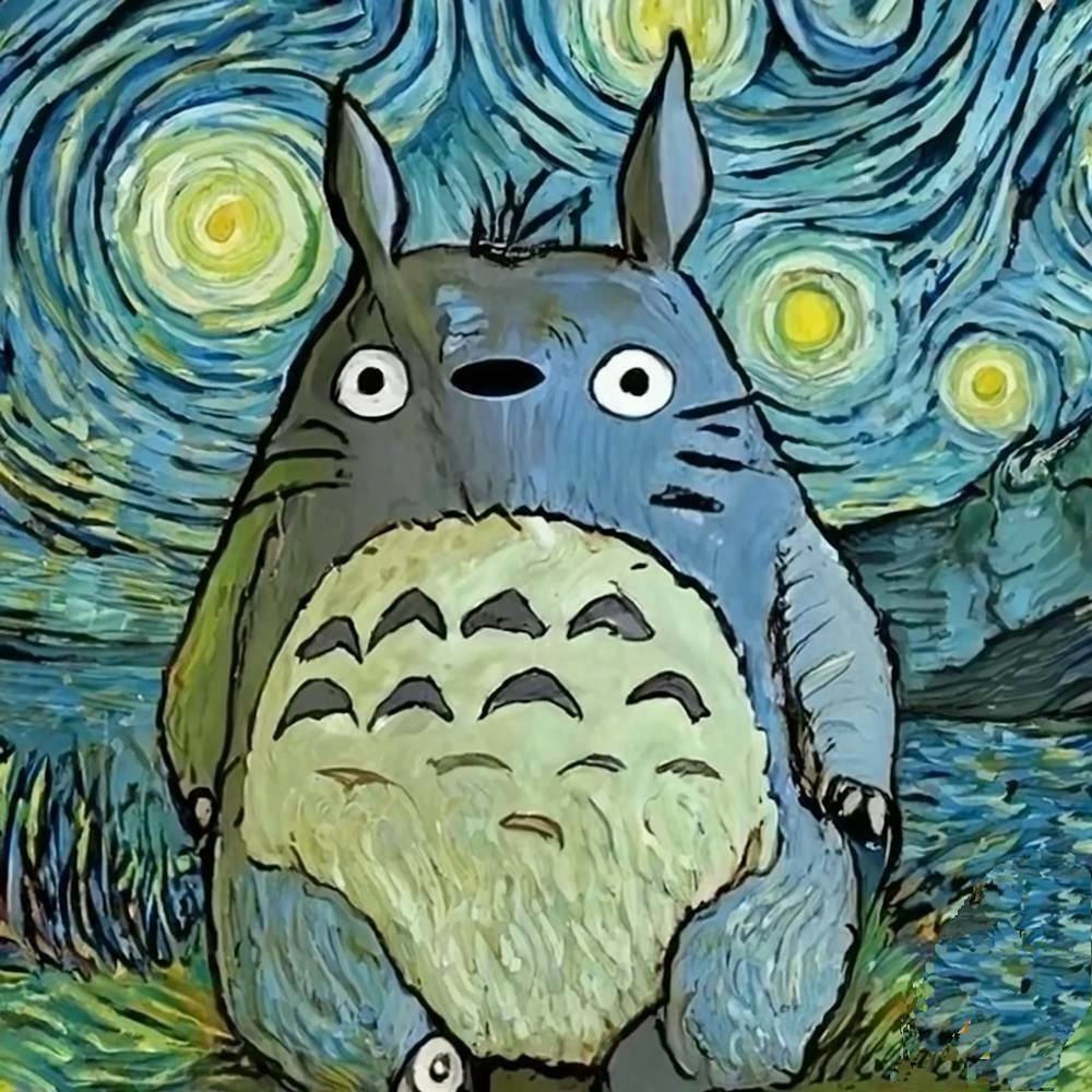 Totoro Starry Night