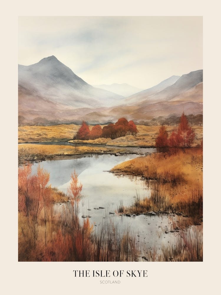 The Isle Of Skye Scotland Uk Trail Poster
