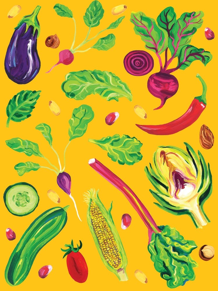 Spring Vegetables Orange