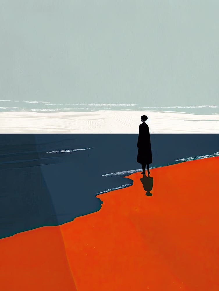 Man On The Beach
