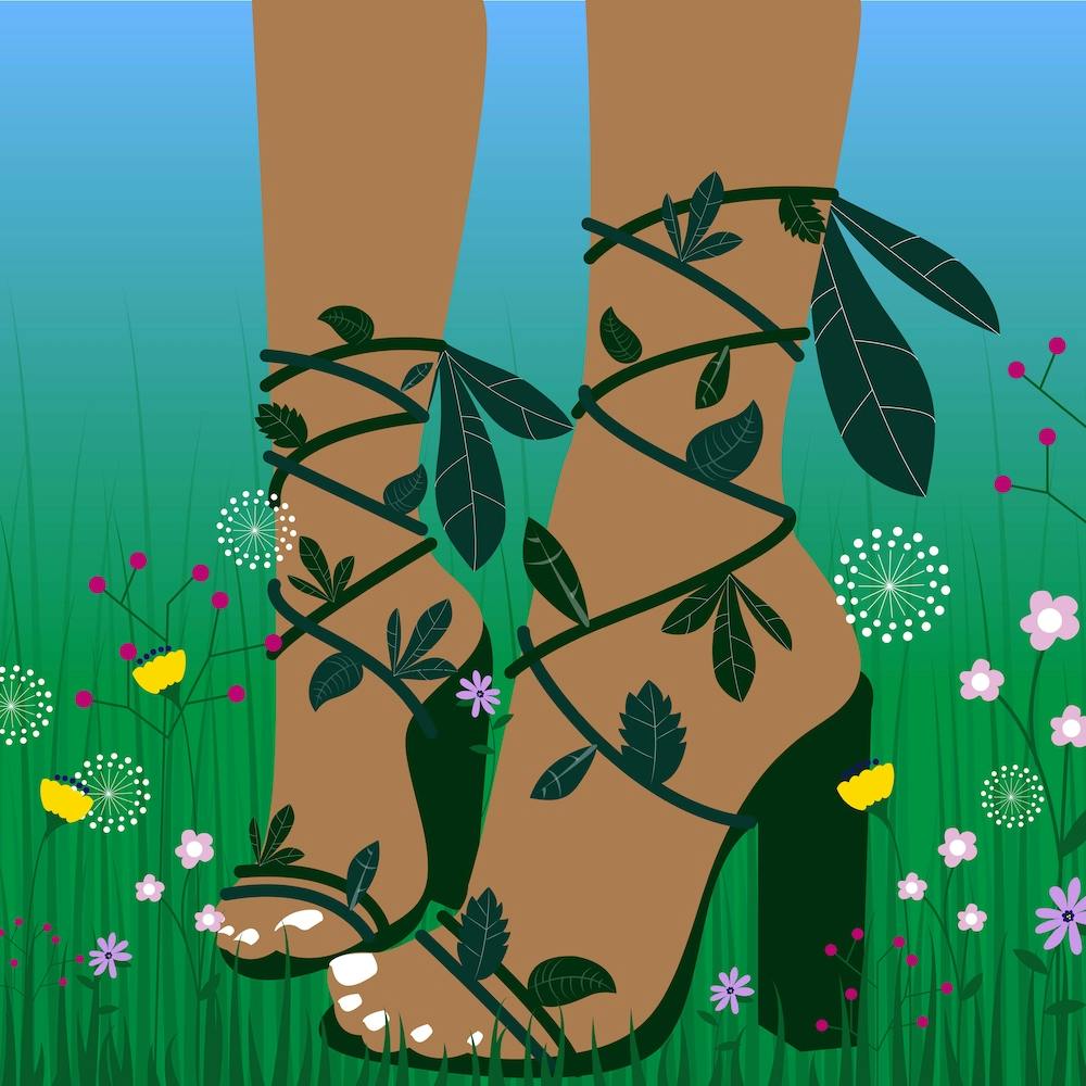 Grow Where Your Are Planted Tan Square